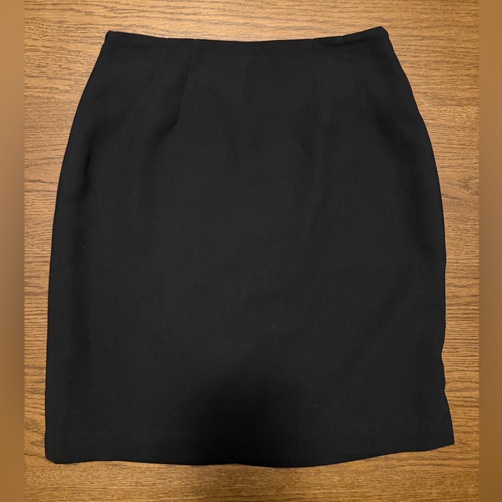 Vintage Preston & York Black Pencil Skirt